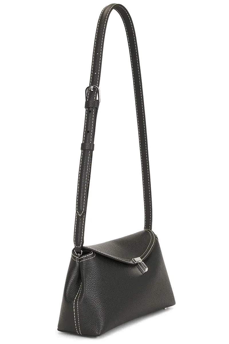 TOTEME T-Lock Grained Leather Clutch | Thumbnail 3