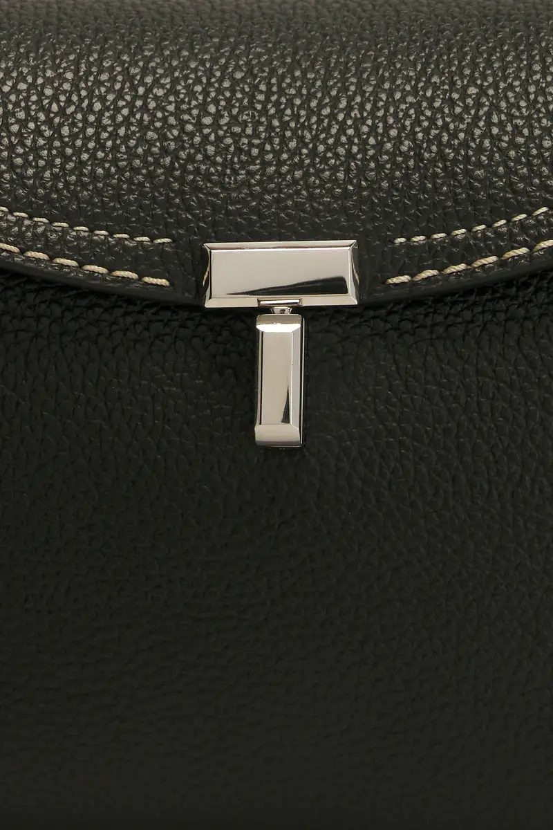 TOTEME T-Lock Grained Leather Clutch | Thumbnail 6