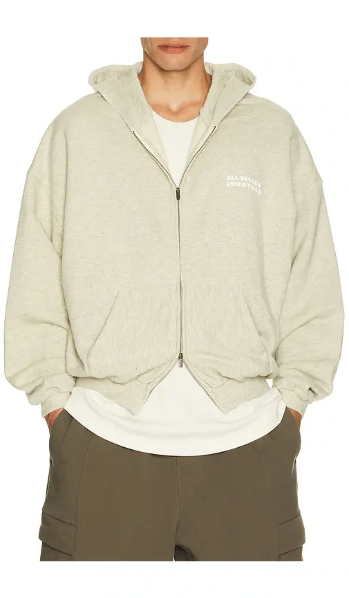 Fear of God Essentials 90's Zip-Up Hoodie | Thumbnail 5