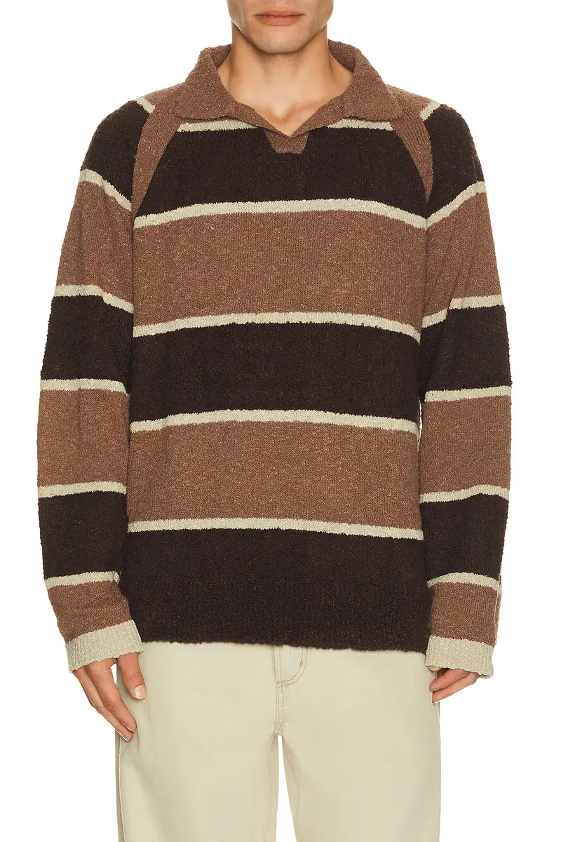 ISA BOULDER Stripped Polo Shirt | Image 1 ISA BOULDER Stripped Polo Shirt | Image 1