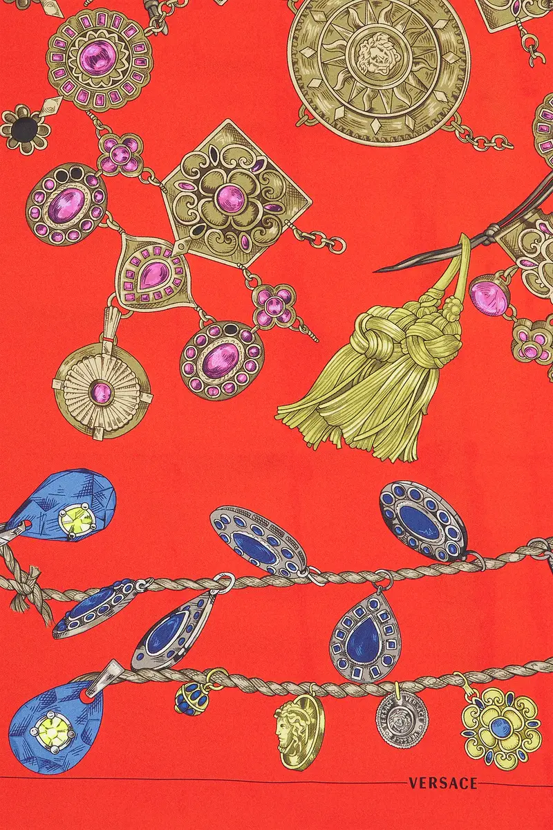 Versace Foulard Silk Twill Scarf | Thumbnail 3