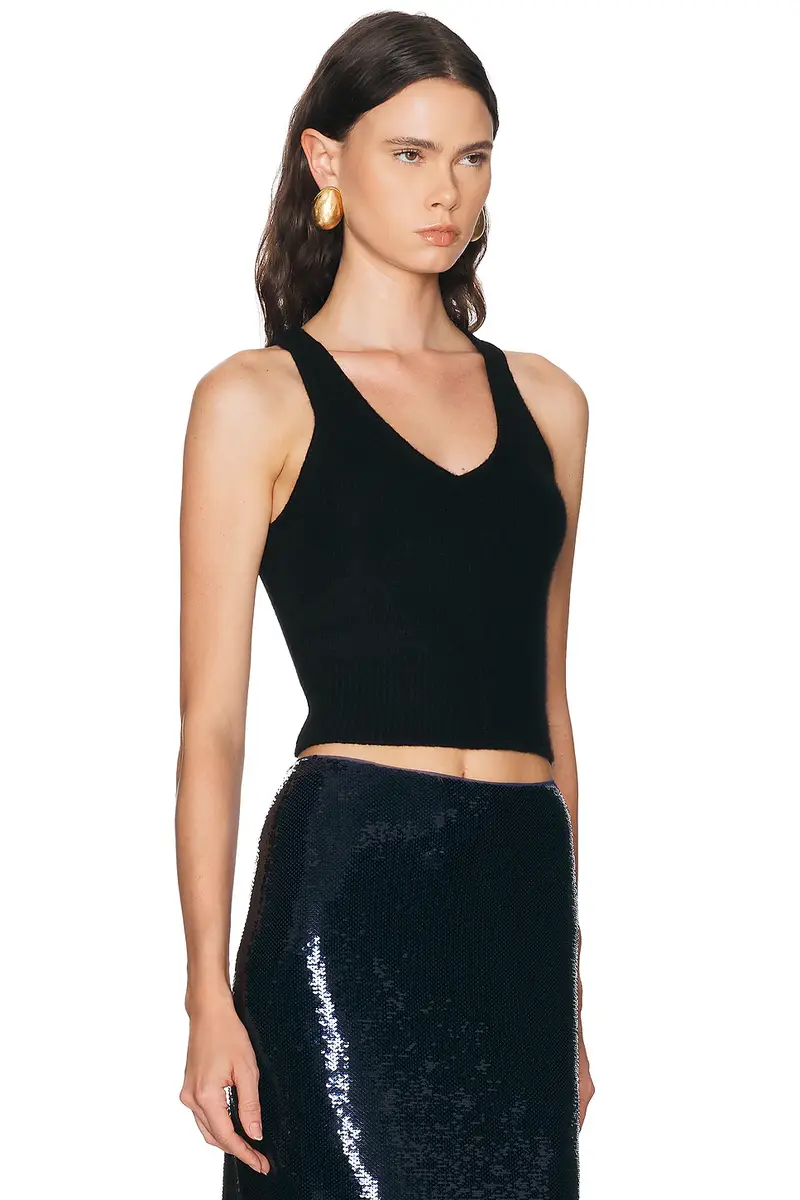 Brandon Maxwell Reese V-Neck Tank Top | Thumbnail 2