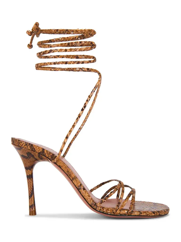 Amina Muaddi Lori 95 Lace Up Sandal