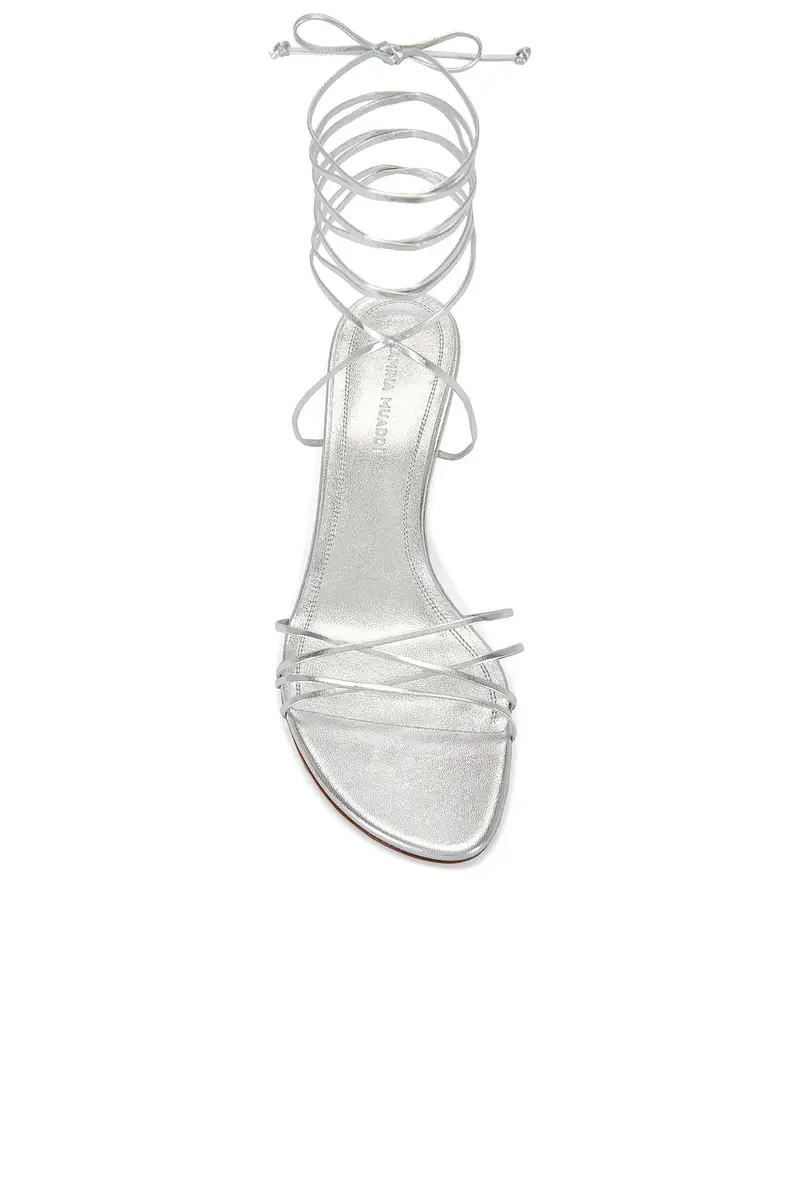 Amina Muaddi Lori 60 Lace Up Sandal | Thumbnail 4
