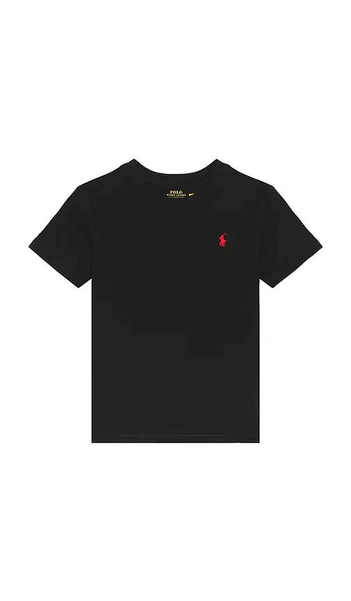 Polo Ralph Lauren Kids Short Sleeve Cotton Jersey Crewneck T-shirt | Image 1 Polo Ralph Lauren Kids Short Sleeve Cotton Jersey Crewneck T-shirt | Image 1