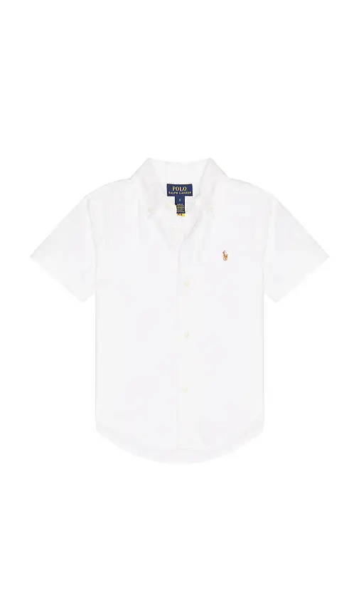 Kids Short Sleeve Oxford Sport Shirt