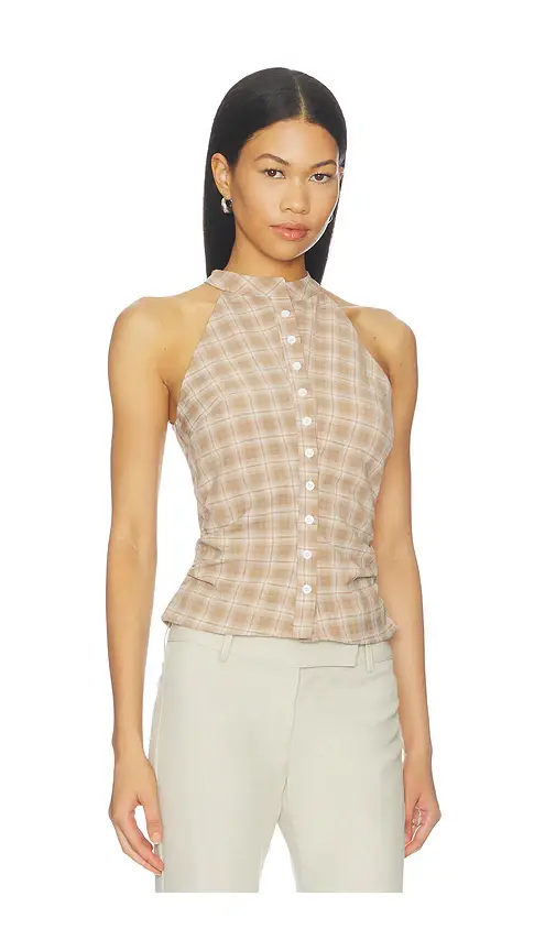 ALL THE WAYS Karie Button Front Top | Thumbnail 2