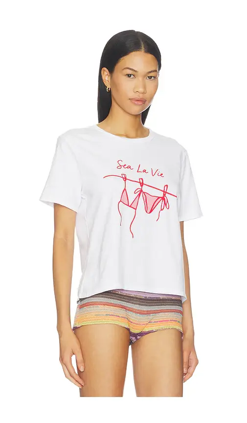 Sunny Somewhere Sea La Vie Everyday Tee | Thumbnail 2 Sunny Somewhere Sea La Vie Everyday Tee | Thumbnail 2