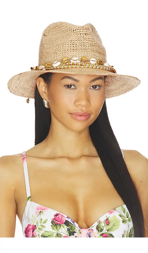 Nikki Beach Maya Fedora Hat | Image 1 Nikki Beach Maya Fedora Hat | Image 1