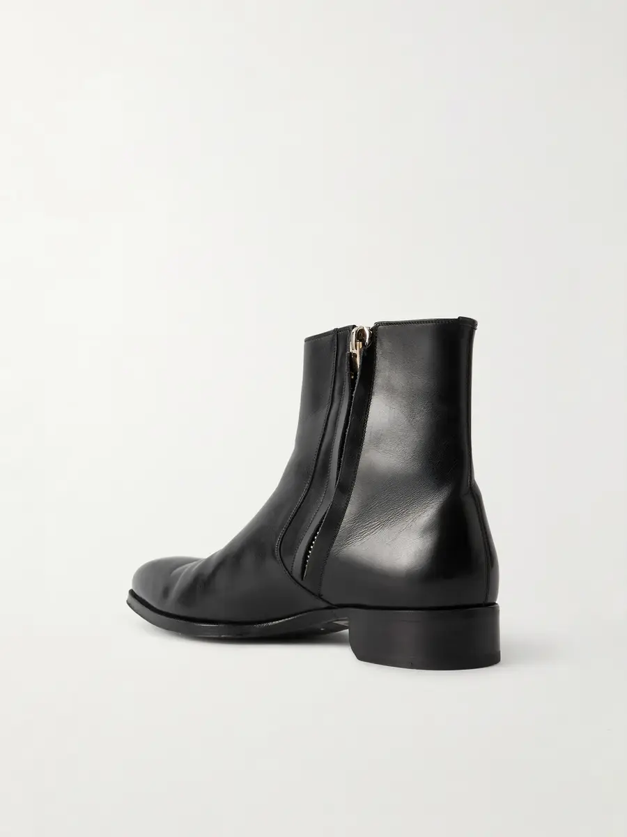 Tom Ford Elkan Burnished-Leather Chelsea Boots - Men | Thumbnail 4 Tom Ford Elkan Burnished-Leather Chelsea Boots - Men | Thumbnail 4