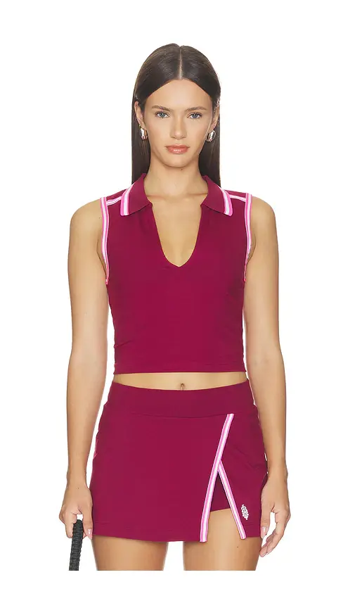 Free People x FP Movement Forehand Polo Top | Image 1 Free People x FP Movement Forehand Polo Top | Image 1