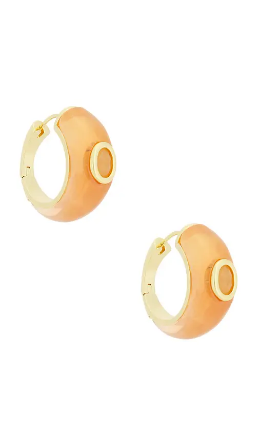 EDDIE BORGO Callie Hoop Earrings | Image 1 EDDIE BORGO Callie Hoop Earrings | Image 1