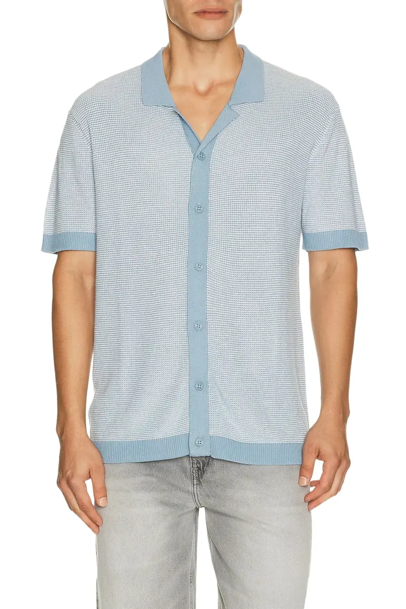 Vintage Summer Sweater Knit Shirt