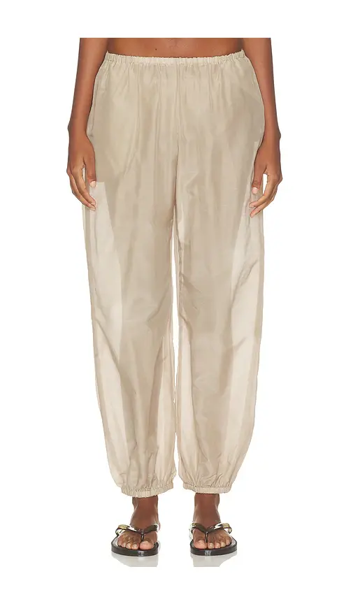 DONNI. The Silk Cotton Sheer Balloon Pant | Image 1 DONNI. The Silk Cotton Sheer Balloon Pant | Image 1