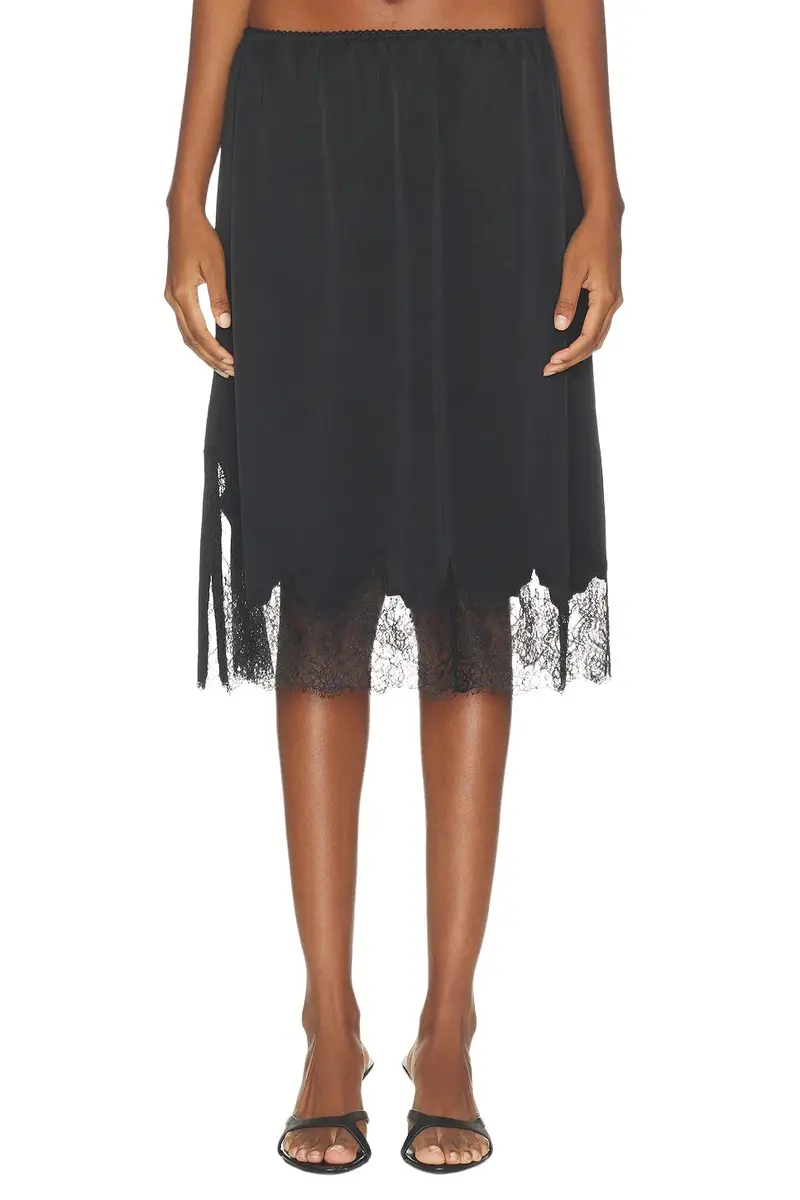 Lace Trimmed Skirt Lace Trimmed Skirt