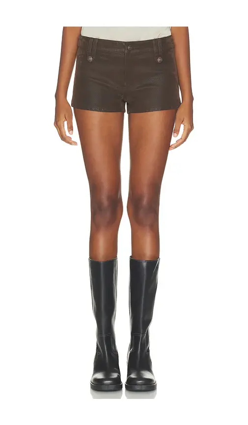 Free People Vagabond Suede Short | Image 1 Free People Vagabond Suede Short | Image 1