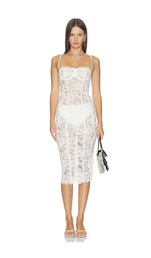 MORE TO COME Esme Corset Midi Dress | Image 1 MORE TO COME Esme Corset Midi Dress | Image 1