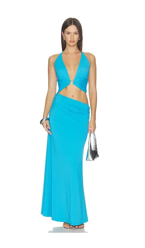 Runaway The Label Lumia Halter Cutout Maxi Dress | Image 1 Runaway The Label Lumia Halter Cutout Maxi Dress | Image 1