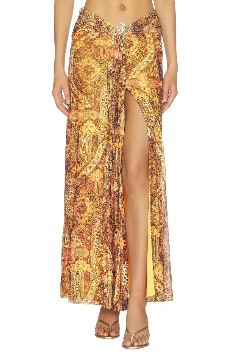 Skylar Ruched Maxi Skirt