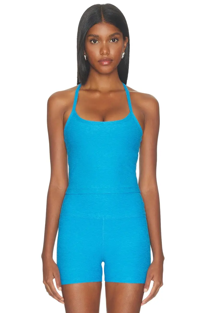 Spacedye Slim Racerback Cropped Tank Top Spacedye Slim Racerback Cropped Tank Top