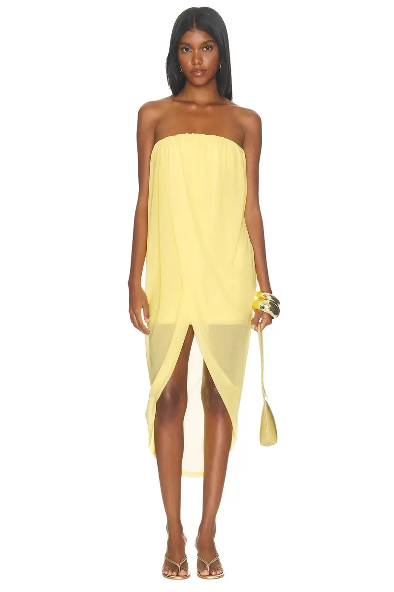 Ellis Strapless Midi Dress