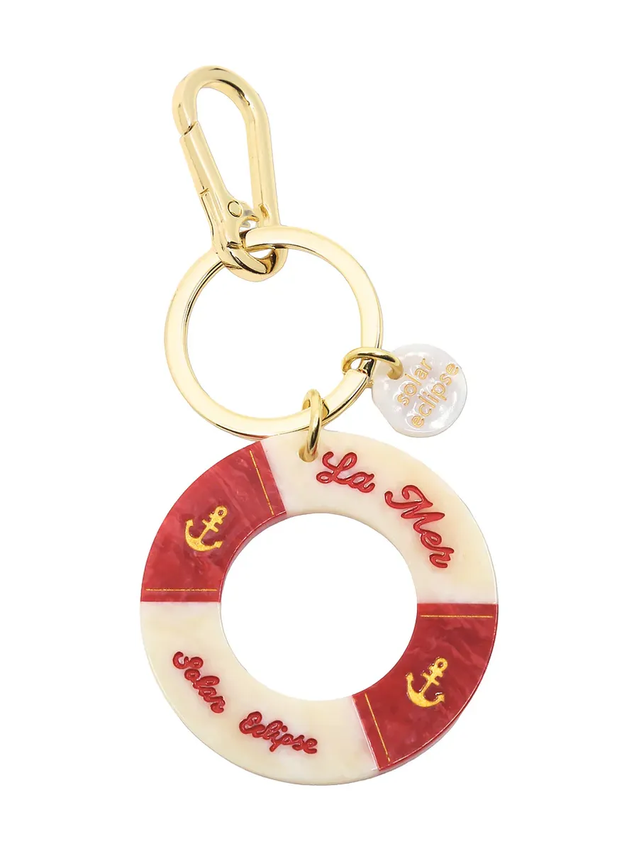 Solar Eclipse Hand-painted Lifesaver Bag Charm & Keychain