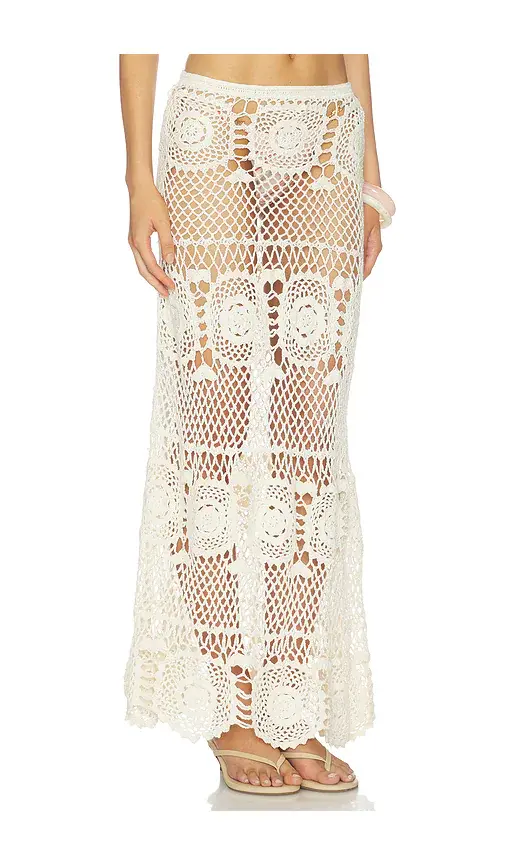 Indah Allegra Solid Flower Maxi Skirt | Thumbnail 2 Indah Allegra Solid Flower Maxi Skirt | Thumbnail 2