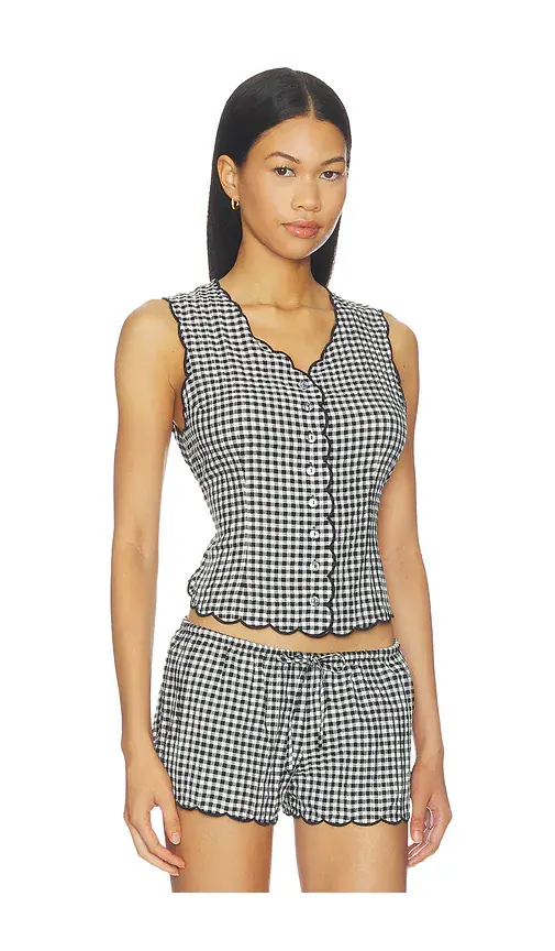 Montce Scalloped Vest Top | Thumbnail 2 Montce Scalloped Vest Top | Thumbnail 2
