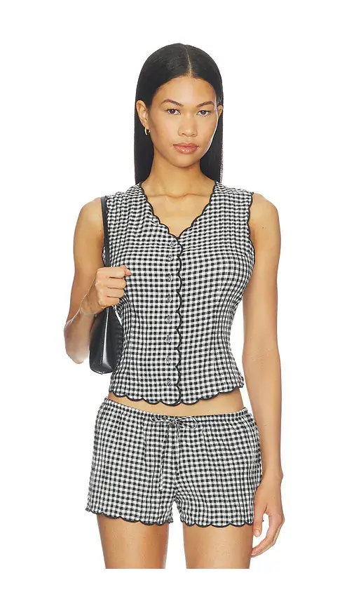 Scalloped Vest Top Scalloped Vest Top