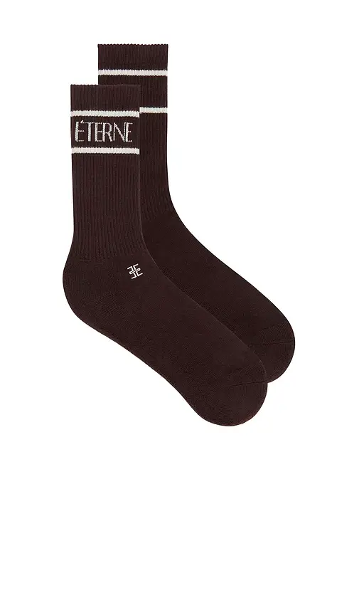 ÉTERNE Cotton Logo Sport Sock | Image 1 ÉTERNE Cotton Logo Sport Sock | Image 1