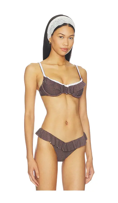 WeWoreWhat Lace Ruffle Bandeau Top | Thumbnail 2 WeWoreWhat Lace Ruffle Bandeau Top | Thumbnail 2