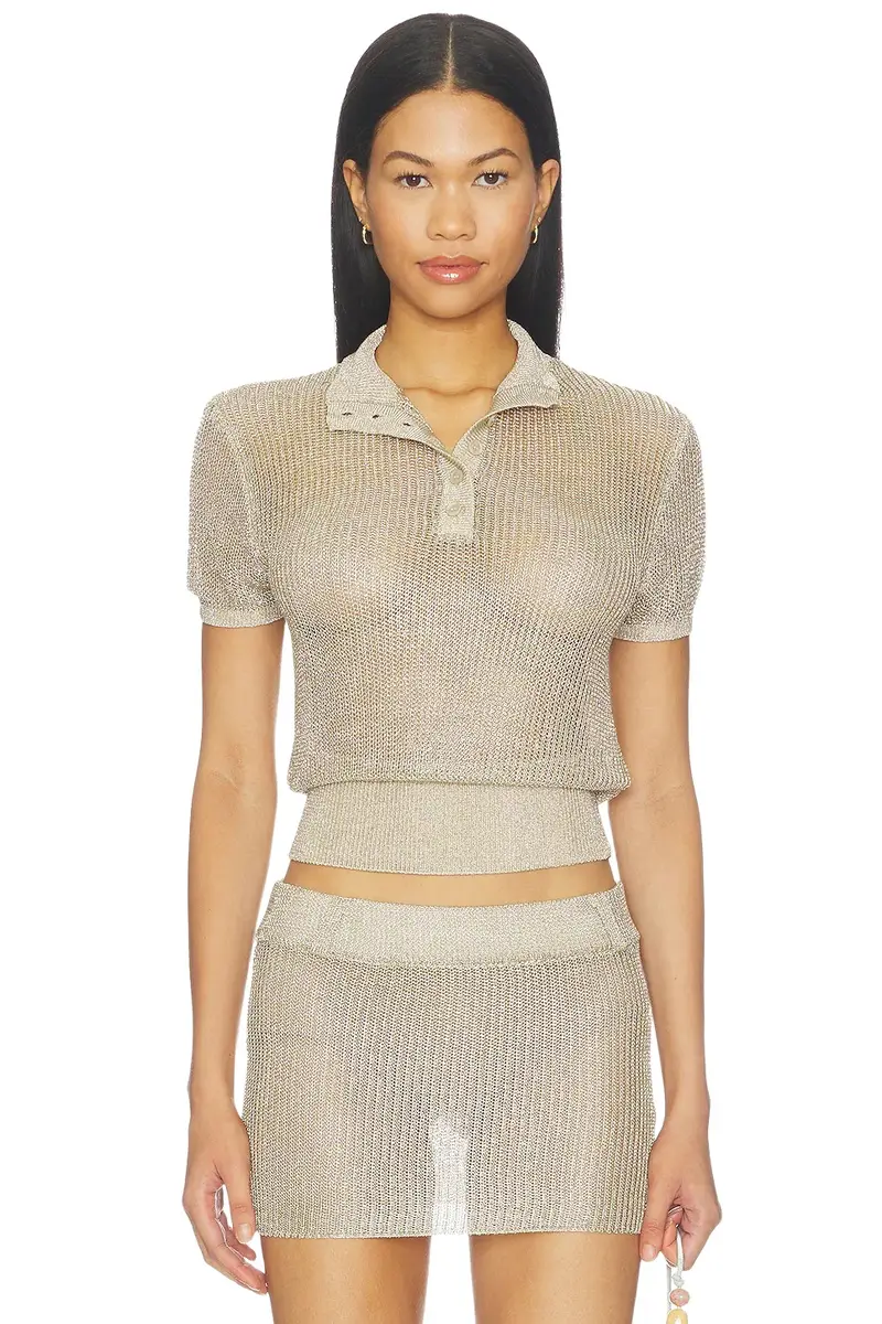 LIONESS Matcha Knit Tee