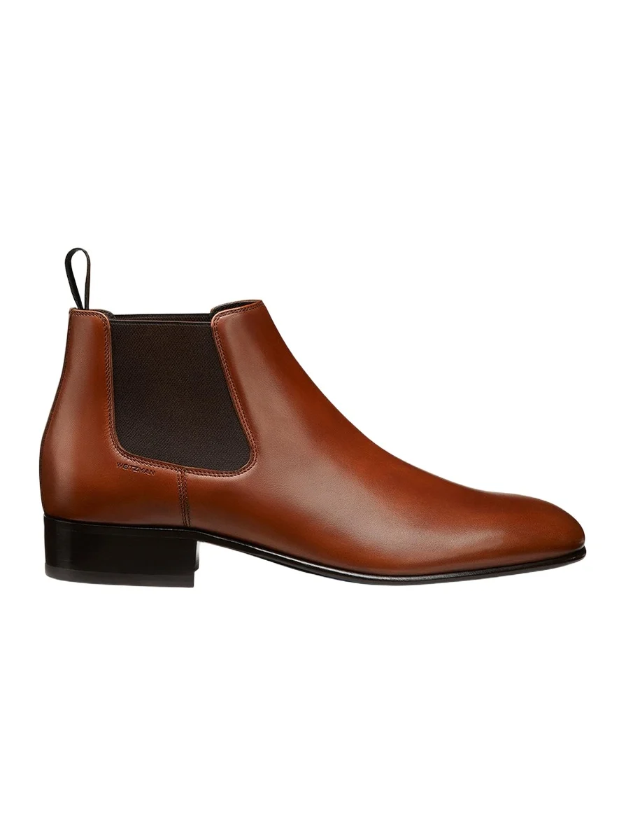 Stuart Weitzman Men's Adwin Leather Chelsea Boots