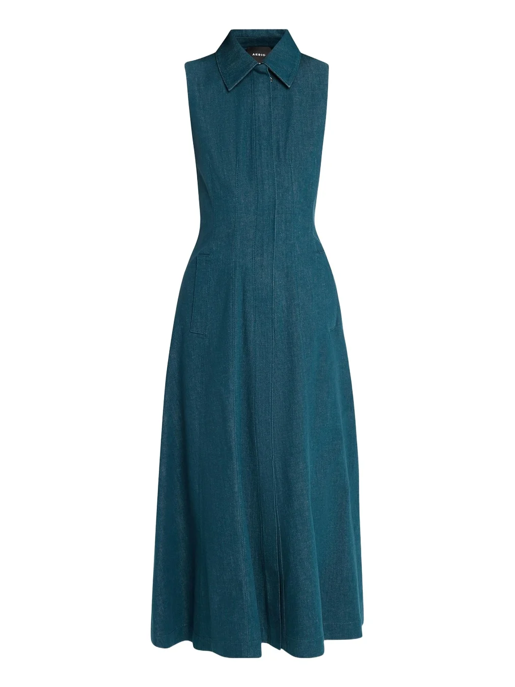 Sleeveless Denim Midi Shirtdress Sleeveless Denim Midi Shirtdress