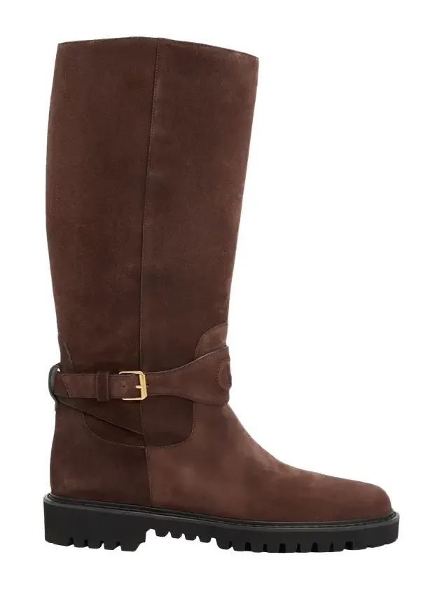40mm VLogo Signature Suede Knee-High Boots 40mm VLogo Signature Suede Knee-High Boots