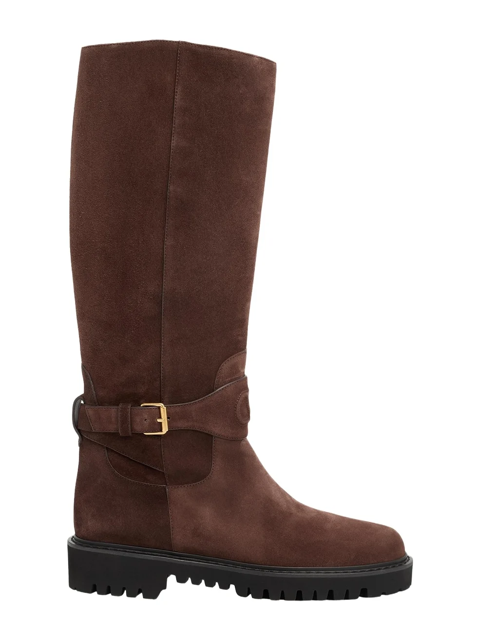 Valentino Garavani 40mm VLogo Signature Suede Knee-High Boots