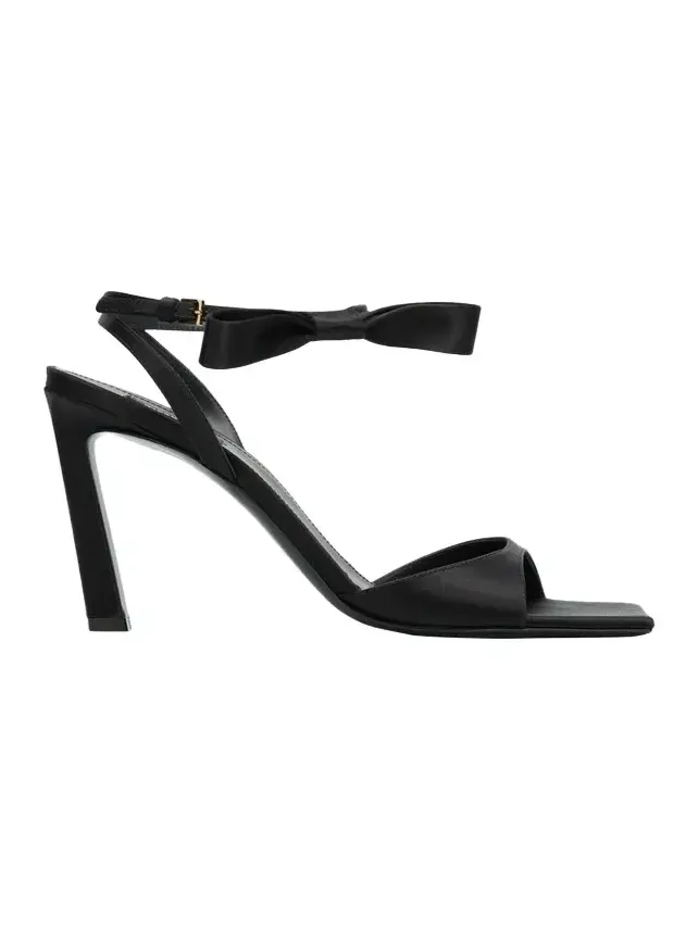 95mm Naked Satin Ankle-Strap Sandals 95mm Naked Satin Ankle-Strap Sandals