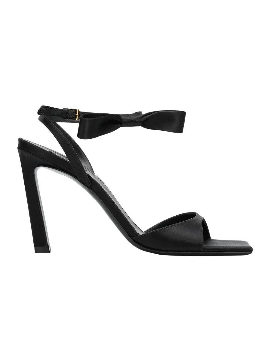 Givenchy 95mm Naked Satin Ankle-Strap Sandals