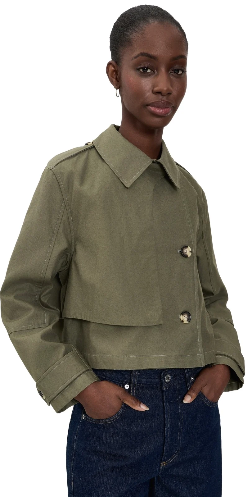 Jamie Cropped Trench Coat Jamie Cropped Trench Coat