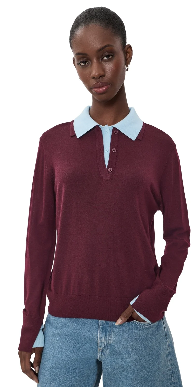 Superfine Merino Wool Layered Polo Superfine Merino Wool Layered Polo