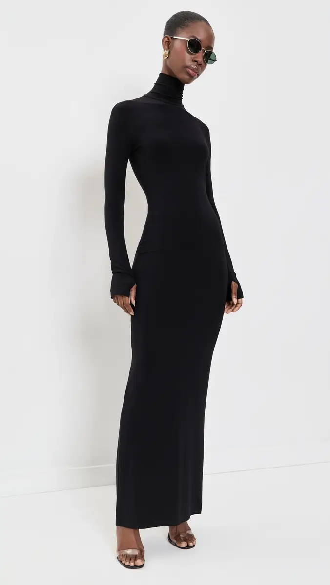 Norma Kamali Turtle Maxi Dress | Thumbnail 3 Norma Kamali Turtle Maxi Dress | Thumbnail 3