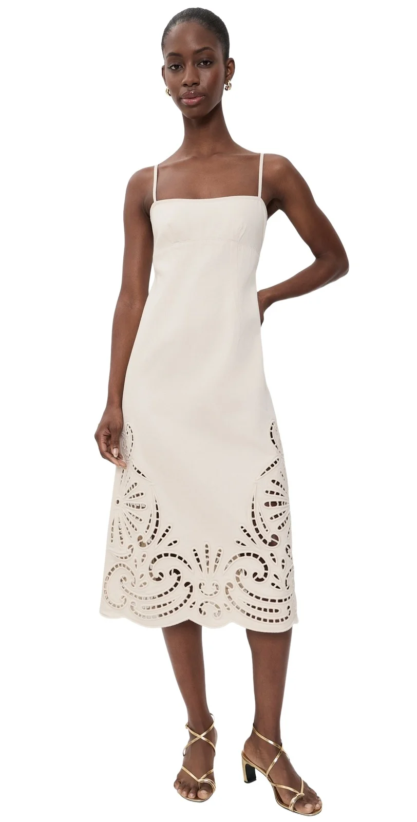 The Jane Eyelet Denim Dress