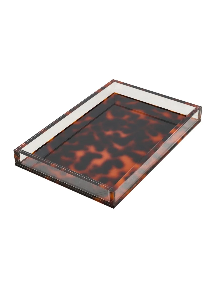 Tizo Design Lucite Tortoise Tray 12x8