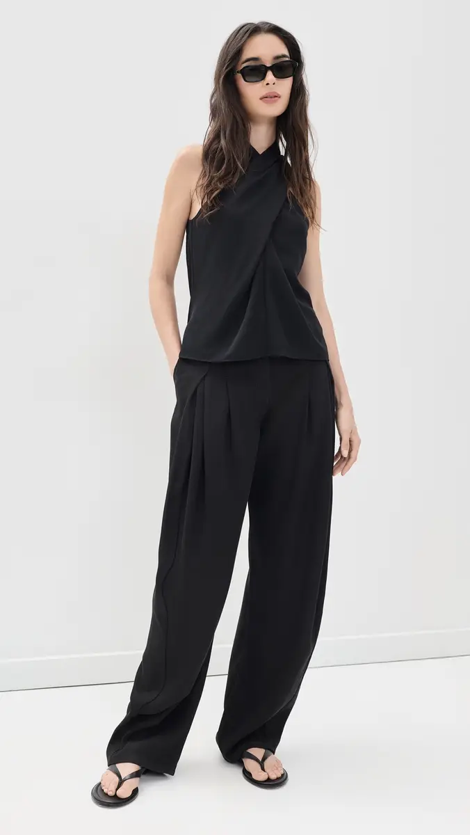 Theory Halter Top Black | Thumbnail 5 Theory Halter Top Black | Thumbnail 5