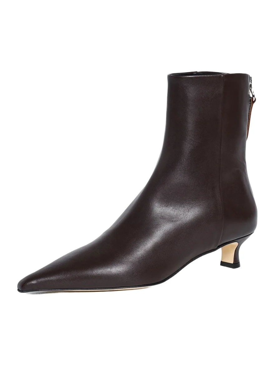 aeyde Zoe Leather Ankle Boots