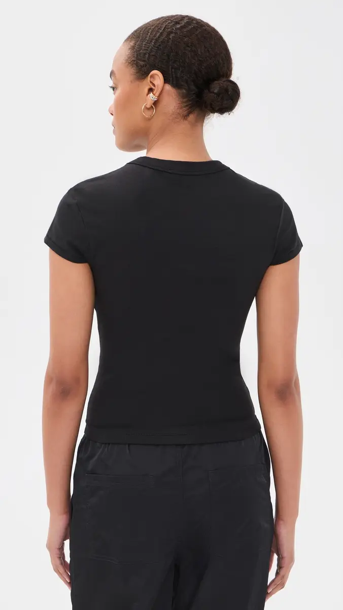 GOOD AMERICAN The Cap Sleeve Tee | Thumbnail 3
