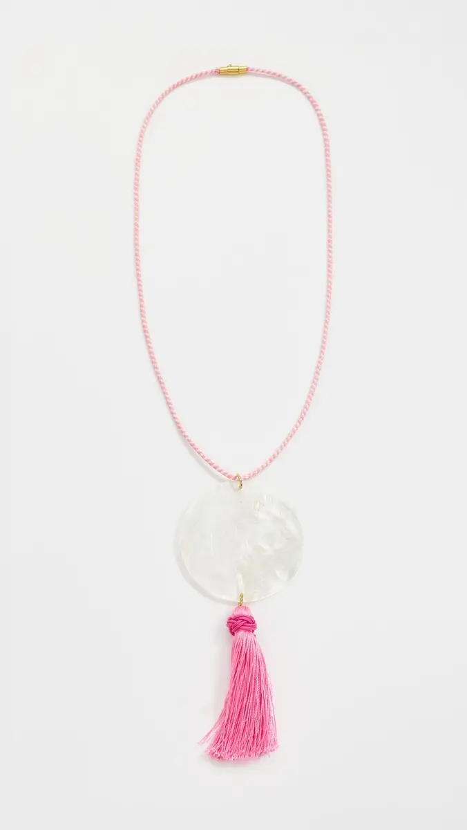 Logan Tay Pink Tassel Shell Necklace | Thumbnail 2 Logan Tay Pink Tassel Shell Necklace | Thumbnail 2