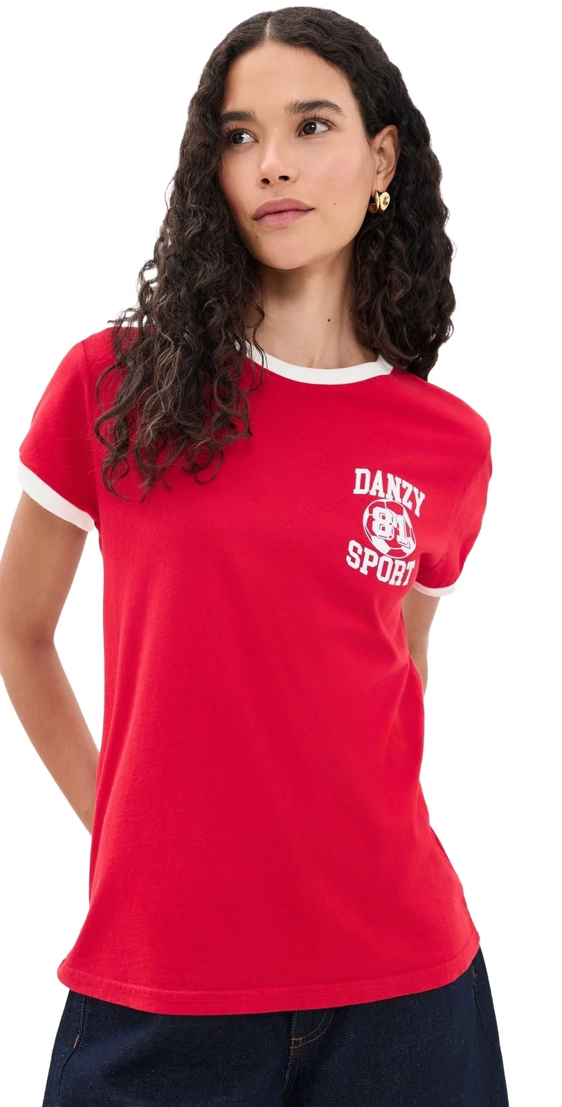 Vintage Fit Style Soccer Jersey Tee Vintage Fit Style Soccer Jersey Tee