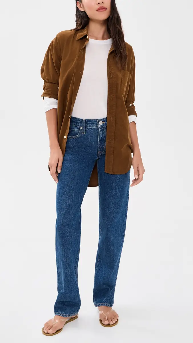 SLVRLAKE Chloe Straight Jeans LA Woman | Thumbnail 5