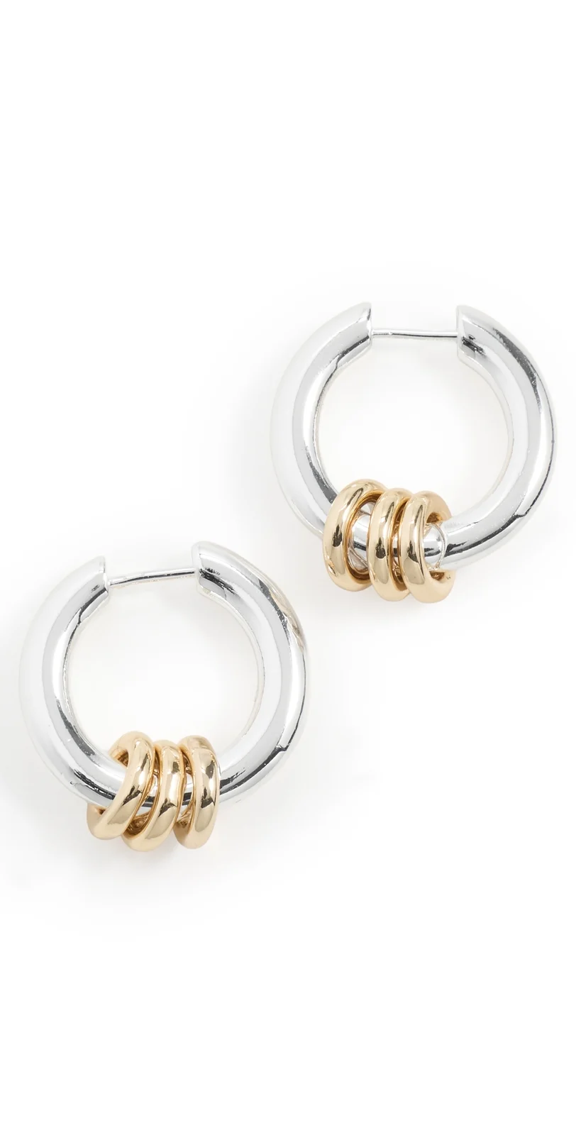 Triple Ring Huggie Hoop Earrings Triple Ring Huggie Hoop Earrings